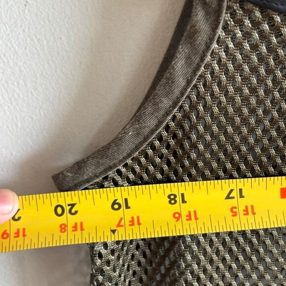 Bob Allen Mens Vintage Shooting Vest Moss Green and Black Size Medium to Large - Picture 4 of 12